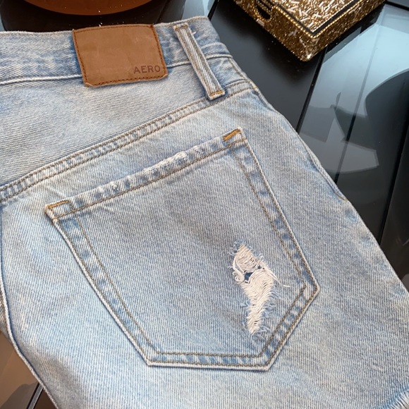 Aéropostale Distressed Shorts Button Fly 0 - Picture 6 of 8